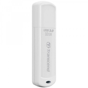 32GB USB3.1 Flash Drive Transcend "JetFlash  730", White, Classic (R/W:90/20MB/s)