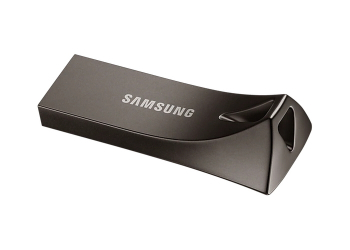 256GB USB3.1 Flash Drive Samsung Bar Plus "MUF-256BE4/APC", Grey, Metal Case (R:200MB/s)