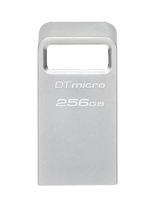 256GB USB3.2 Flash Drive Kingston DataTravaler Micro (DTMC3G2/256GB), Premium Metal Case (R:200MB/s)