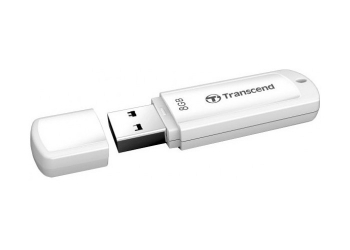   8GB USB3.1 Flash Drive Transcend "JetFlash 730", White, Classic Cap (R/W:55/5MB/s)