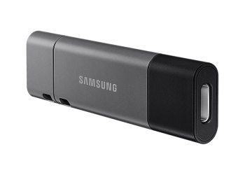 256GB USB3.1/Type-C Flash Drive Samsung Duo Plus "MUF-256DB/APC", Black-Grey, DUO Case (R:200MB/s)