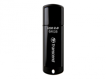  64GB USB2.0 Flash Drive Transcend "JetFlash  350", Black, Classic Cap (R/W:20/10MB/s)