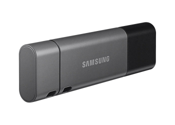 256GB USB3.1/Type-C Flash Drive Samsung Duo Plus "MUF-256DB/APC", Black-Grey, DUO Case (R:200MB/s)