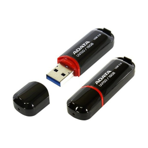  16GB USB3.1 Flash Drive ADATA "UV150", Black, Plastic, Classic Cap (R/W:40/20MB/s)