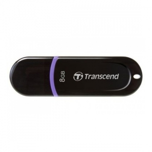   8GB USB2.0 Flash Drive Transcend "JetFlash  300", Black, Classic Cap (R/W:18/4MB/s)