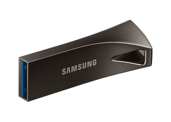 256GB USB3.1 Flash Drive Samsung Bar Plus "MUF-256BE4/APC", Grey, Metal Case (R:200MB/s)