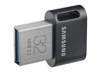  32GB USB3.1 Flash Drive Samsung FIT Plus "MUF-32AB/APC", Grey, Plastic Case (R:200MB/s)