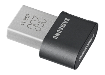 256GB USB3.1 Flash Drive Samsung FIT Plus "MUF-256AB/APC", Grey, Plastic Case (R:200MB/s)