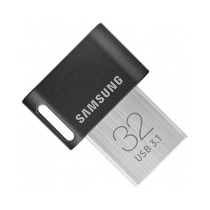  32GB USB3.1 Flash Drive Samsung FIT Plus "MUF-32AB/APC", Grey, Plastic Case (R:200MB/s)