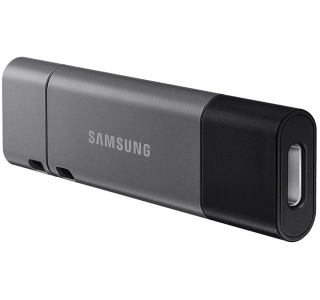 256GB USB3.1/Type-C Flash Drive Samsung Duo Plus "MUF-256DB/APC", Black-Grey, DUO Case (R:200MB/s)