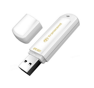  64GB USB3.1 Flash Drive Transcend "JetFlash  730", White, Classic Cap (R/W:90/30MB/s)