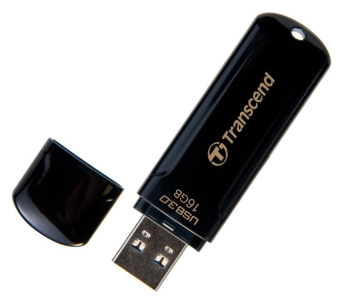  16GB USB3.1 Flash Drive Transcend "JetFlash  700", Black, Classic Cap (R/W:90/20MB/s)
