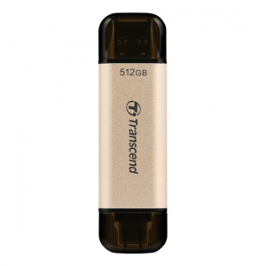  512GB USB3.1/Type-C Flash Drive  Transcend "JetFlash 930C", Gold, Classic Cap,OTG (R/W:420/400MB/s)