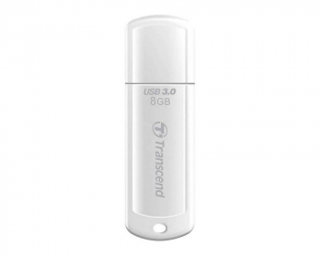   8GB USB3.1 Flash Drive Transcend "JetFlash 730", White, Classic Cap (R/W:55/5MB/s)