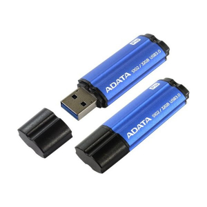  32GB USB3.1 Flash Drive ADATA "S102 Pro", Titanium-Blue, Aluminum, Classic Cap (R/W:90/25MB/s)