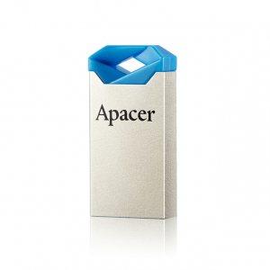  16GB USB2.0 Flash Drive Apacer "AH111", Silver-Blue, Super-Mini, Metal, Capless (AP16GAH111U-1)