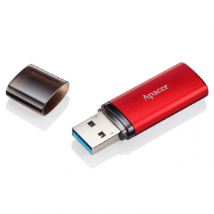  32GB USB3.1 Flash Drive  Apacer "AH25B", Red, Matte Metal Shell, Classic Cap (AP32GAH25BR-1)