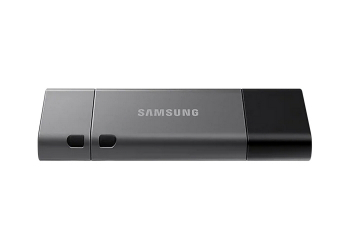  32GB USB3.1/Type-C Flash Drive Samsung Duo Plus "MUF-32DB/APC", Black-Grey, DUO Case (R:200MB/s)