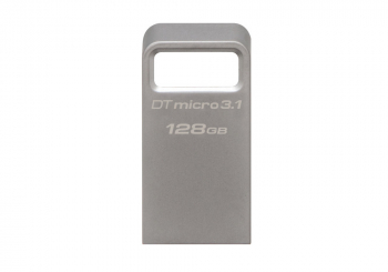 128GB USB3.1 Flash Drive Kingston DataTravaler Micro "DTMC3", Ultra-small Metal Case (DTMC3/128GB)