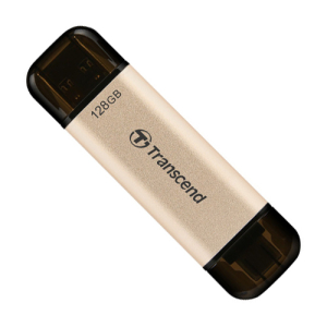  128GB USB3.1/Type-C Flash Drive  Transcend "JetFlash 930C", Gold, Classic Cap,OTG (R/W:420/400MB/s)