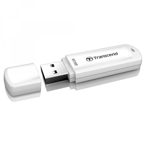 64GB USB2.0 Flash Drive Transcend "JetFlash  370", White, Classic Cap (R/W:20/10MB/s)