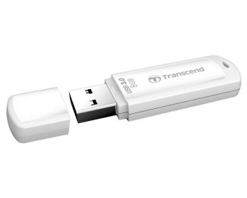   8GB USB3.1 Flash Drive Transcend "JetFlash 730", White, Classic Cap (R/W:55/5MB/s)