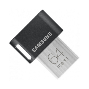  64GB USB3.1 Flash Drive Samsung FIT Plus "MUF-64AB/APC", Grey, Plastic Case (R:200MB/s)