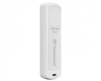   8GB USB3.1 Flash Drive Transcend "JetFlash 730", White, Classic Cap (R/W:55/5MB/s)