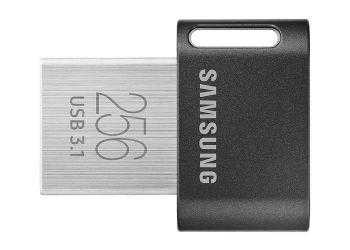 256GB USB3.1 Flash Drive Samsung FIT Plus "MUF-256AB/APC", Grey, Plastic Case (R:200MB/s)