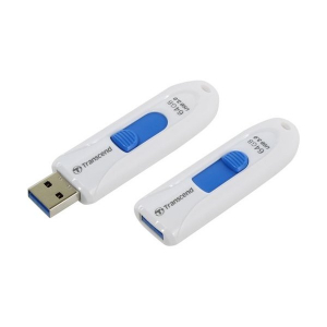  64GB USB3.1 Flash Drive Transcend "JetFlash  790", White, Slider (R/W:90/30MB/s)