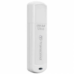 128GB  USB3.1 Flash Drive Transcend "JetFlash  730", White Classic Cap (R/W:90/40MB/s)