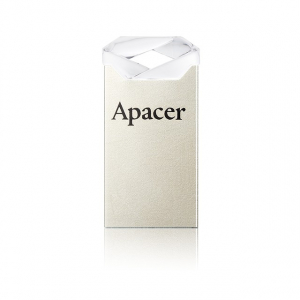  32GB USB2.0 Flash Drive Apacer "AH111", Silver-Crystal, Super-Mini, Metal, Capless (AP32GAH111CR-1)