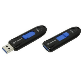  32GB USB3.1 Flash Drive Transcend "JetFlash  790", Black, Slider (R/W:90/25MB/s)