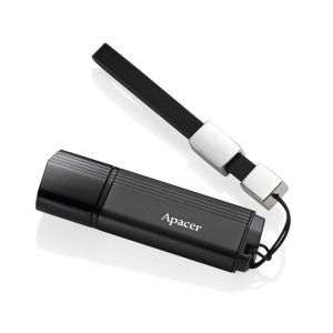  32GB USB3.1 Flash Drive Apacer "AH353", Black, Aluminum Body, Black Cap (AP32GAH353B-1)