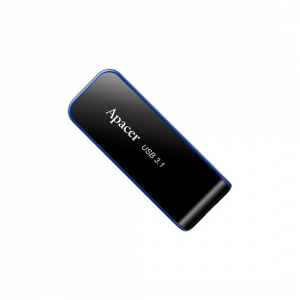 32GB USB3.1 Flash Drive  Apacer "AH356", Black/Blue, Slider (AP32GAH356B-1)