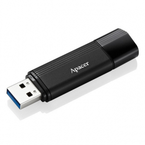  32GB USB3.1 Flash Drive Apacer "AH353", Black, Aluminum Body, Black Cap (AP32GAH353B-1)