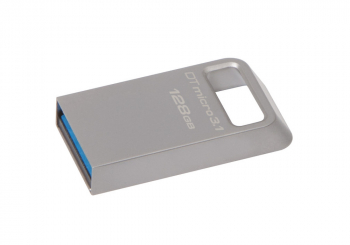 128GB USB3.1 Flash Drive Kingston DataTravaler Micro "DTMC3", Ultra-small Metal Case (DTMC3/128GB)