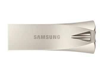  64GB USB3.1 Flash Drive Samsung Bar Plus "MUF-64BE3/APC", Silver, Metal Case (R:200MB/s)