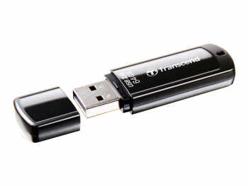  64GB USB2.0 Flash Drive Transcend "JetFlash  350", Black, Classic Cap (R/W:20/10MB/s)