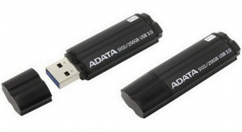 256GB  USB3.1 Flash Drive ADATA "S102 Pro", Titanium-Gray, Aluminum, Classic Cap (R/W:200/120MB/s)