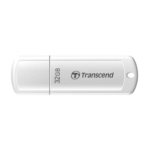  32GB USB2.0 Flash Drive Transcend "JetFlash  370", White, Classic Cap (R/W:18/8MB/s)