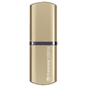 128GB  USB3.1 Flash Drive Transcend "JetFlash 820", Gold, Metal Case, Luxury Design (R/W:90/50MB/s)