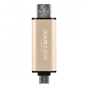  512GB USB3.1/Type-C Flash Drive  Transcend "JetFlash 930C", Gold, Classic Cap,OTG (R/W:420/400MB/s)