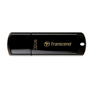  32GB USB2.0 Flash Drive Transcend "JetFlash  350", Black, Classic Cap (R/W:18/8MB/s)