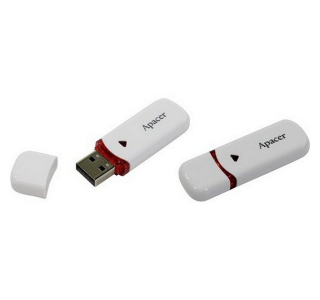  32GB USB2.0 Flash Drive  Apacer "AH333", White, Classic Cap (AP32GAH333W-1)