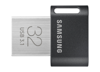  32GB USB3.1 Flash Drive Samsung FIT Plus "MUF-32AB/APC", Grey, Plastic Case (R:200MB/s)