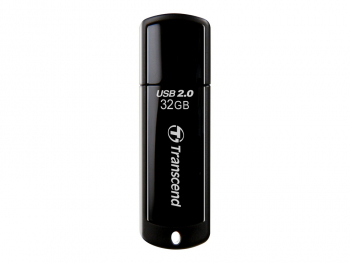  32GB USB2.0 Flash Drive Transcend "JetFlash  350", Black, Classic Cap (R/W:18/8MB/s)