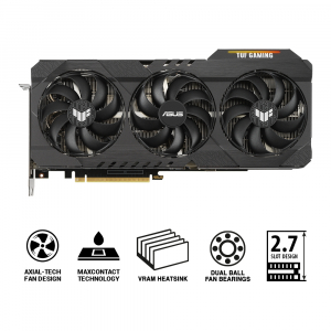 VGA ASUS RTX3080 12GB GDDR6X TUF Gaming OC  (TUF-RTX3080-O12G-GAMING)