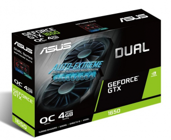 VGA ASUS GTX1650 4GB GDDR5 Dual OC  (DUAL-GTX1650-O4G)