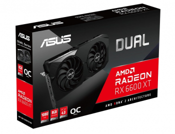 VGA ASUS Radeon RX 6600 XT 8GB GDDR6 Dual OC  (DUAL-RX6600XT-O8G)